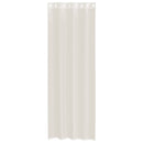 voile-gardiner med øskner 2 stk. 140x260 cm cremefarvet