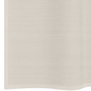 voile-gardiner med øskner 2 stk. 140x260 cm cremefarvet