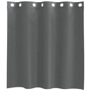 voile-gardiner med øskner 2 stk. 140x140 cm mørkegrå