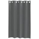 voile-gardiner med øskner 2 stk. 140x175 cm mørkegrå
