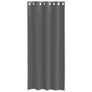 voile-gardiner med øskner 2 stk. 140x225 cm mørkegrå