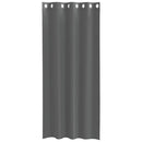 voile-gardiner med øskner 2 stk. 140x245 cm mørkegrå