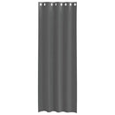 voile-gardiner med øskner 2 stk. 140x260 cm mørkegrå