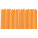 voile-gardiner med øskner 2 stk. 140x140 cm orange