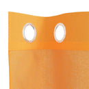 voile-gardiner med øskner 2 stk. 140x140 cm orange