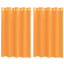 voile-gardiner med øskner 2 stk. 140x175 cm orange