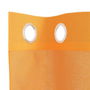 voile-gardiner med øskner 2 stk. 140x175 cm orange