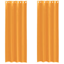 voile-gardiner med øskner 2 stk. 140x260 cm orange