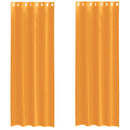 voile-gardiner med øskner 2 stk. 140x300 cm orange