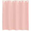 voile-gardiner med øskner 2 stk. 140x140 cm lyserød