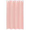 voile-gardiner med øskner 2 stk. 140x175 cm lyserød
