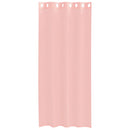 voile-gardiner med øskner 2 stk. 140x245 cm lyserød