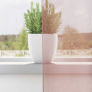 voile-gardiner med øskner 2 stk. 140x300 cm lyserød