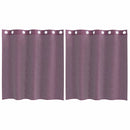 voile-gardiner med øskner 2 stk. 140x140 cm lilla