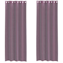 voile-gardiner med øskner 2 stk. 140x260 cm lilla