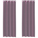voile-gardiner med øskner 2 stk. 140x300 cm lilla