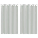 voile-gardiner med øskner 2 stk. 140x175 cm lysegrå