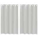 voile-gardiner med øskner 2 stk. 140x175 cm lysegrå