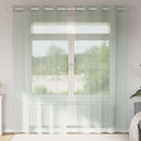 voile-gardiner med øskner 2 stk. 140x245 cm lysegrå