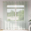voile-gardiner med øskner 2 stk. 140x245 cm lysegrå