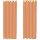voile-gardiner med øskner 2 stk. terrakotta