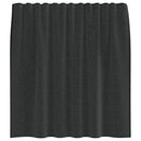 voile-gardiner med stanglommer 2 stk. sort