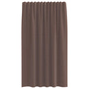 voile-gardiner med stanglommer 2 stk. brun