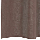 voile-gardiner med stanglommer 2 stk. brun