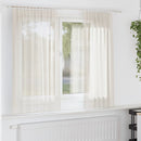 voile-gardiner med stanglommer 2 stk. cremefarvet