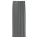 voile-gardiner med stanglommer 2 stk. mørkegrå