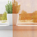 voile-gardiner med stanglommer 2 stk. orange