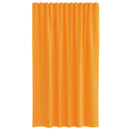 voile-gardiner med stanglommer 2 stk. orange