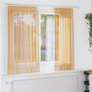 voile-gardiner med stanglommer 2 stk. orange