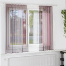 voile-gardiner med stanglommer 2 stk lilla