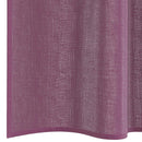 voile-gardiner med stanglommer 2 stk lilla
