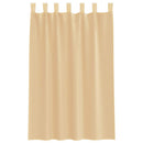 voile-gardiner med stanglommer 2 stk sandfarvet