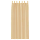 voile-gardiner med stanglommer 2 stk sandfarvet