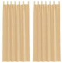 voile-gardiner med stanglommer 2 stk sandfarvet