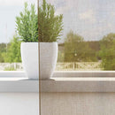 voile-gardiner med stanglommer 2 stk lysebrun