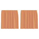 voile-gardiner med stanglommer 2 stk terrakotta