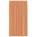voile-gardiner med stanglommer 2 stk terrakotta