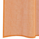 voile-gardiner med stanglommer 2 stk terrakotta