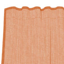 voile-gardiner med stanglommer 2 stk terrakotta