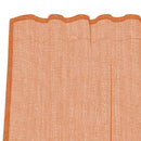 voile-gardiner med stanglommer 2 stk terrakotta