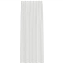 voile-gardiner med stanglommer 2 stk hvid