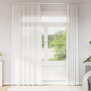 voile-gardiner med stanglommer 2 stk hvid