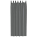 voile-gardiner med løkker 2 stk. 140x245 cm mørkegrå