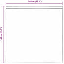 voile-gardiner med løkker 2 stk. 140x140 cm lyserød