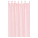 voile-gardiner med løkker 2 stk. 140x175 cm lyserød