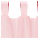 voile-gardiner med løkker 2 stk. 140x175 cm lyserød